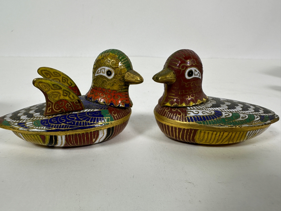 Vintage Chinese Cloisonne Enamel Box Collection [Photo 16]