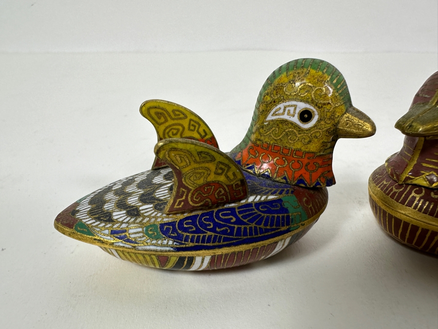 Vintage Chinese Cloisonne Enamel Box Collection [Photo 17]