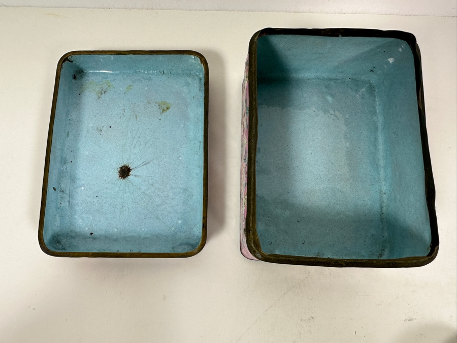 Vintage Chinese Cloisonne Enamel Box Collection [Photo 14]