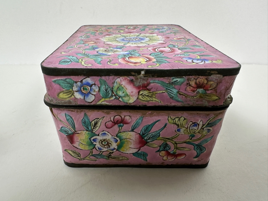 Vintage Chinese Cloisonne Enamel Box Collection [Photo 12]