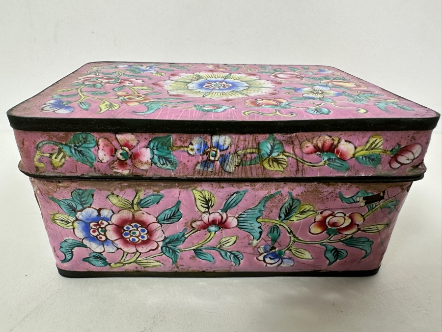 Vintage Chinese Cloisonne Enamel Box Collection [Photo 13]