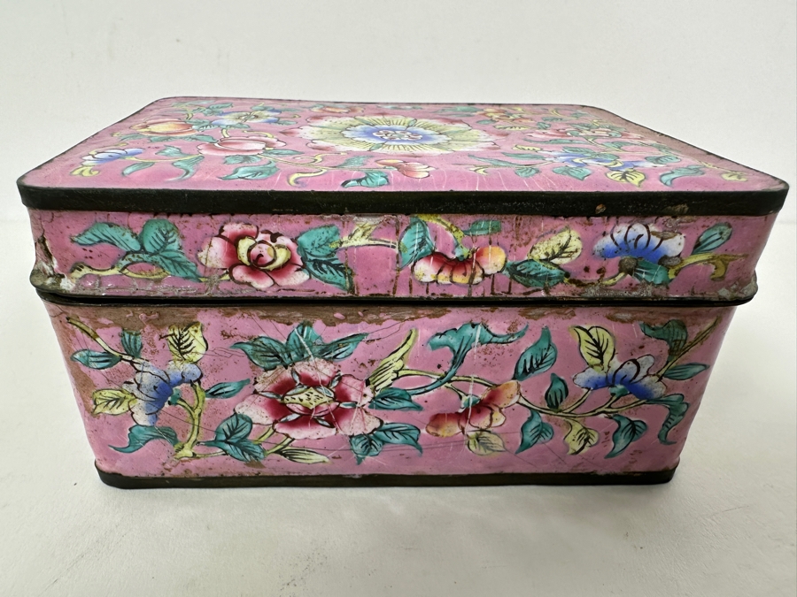 Vintage Chinese Cloisonne Enamel Box Collection [Photo 10]