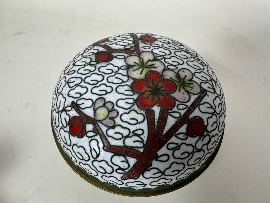 Vintage Chinese Cloisonne Enamel Box Collection [Photo 8]