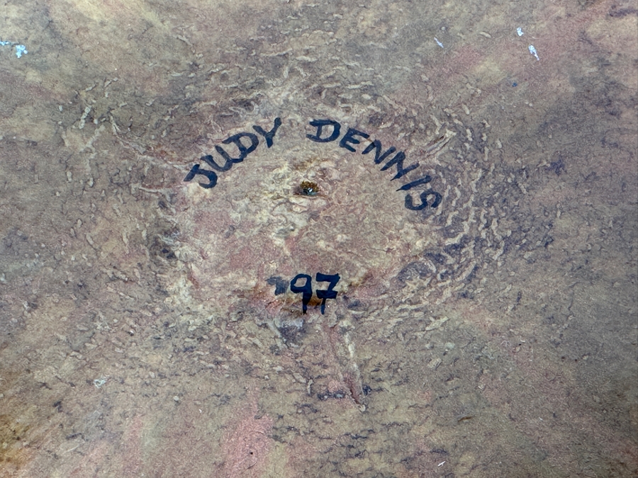 Set Of Three Art Gourds - Largest Gourd Basket Is 10W And Signed Judy Dennis 1997 [Photo 9]