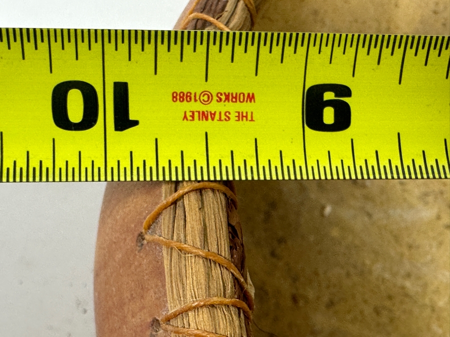 Set Of Three Art Gourds - Largest Gourd Basket Is 10W And Signed Judy Dennis 1997 [Photo 10]