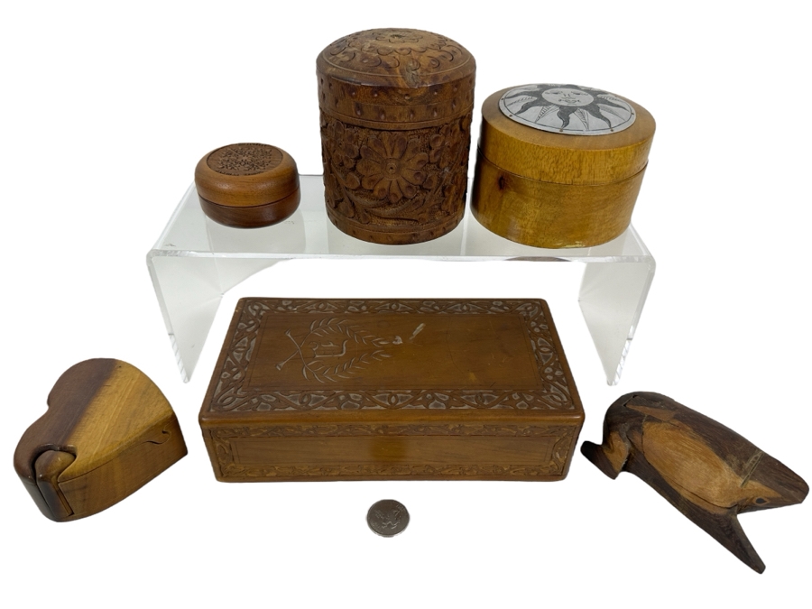 Collection Of Six Wooden Boxes [Photo 1]