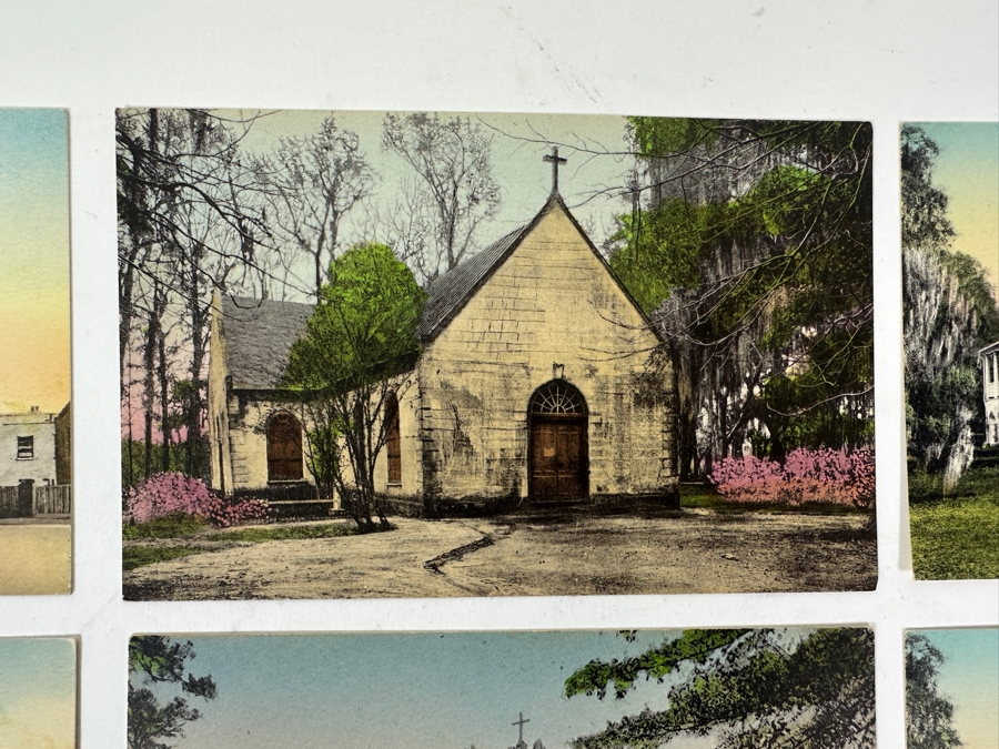 Nine Vintage Hand Colored Postcards Published By Lanneau's Art Store In Charleston, SC [Photo 2]