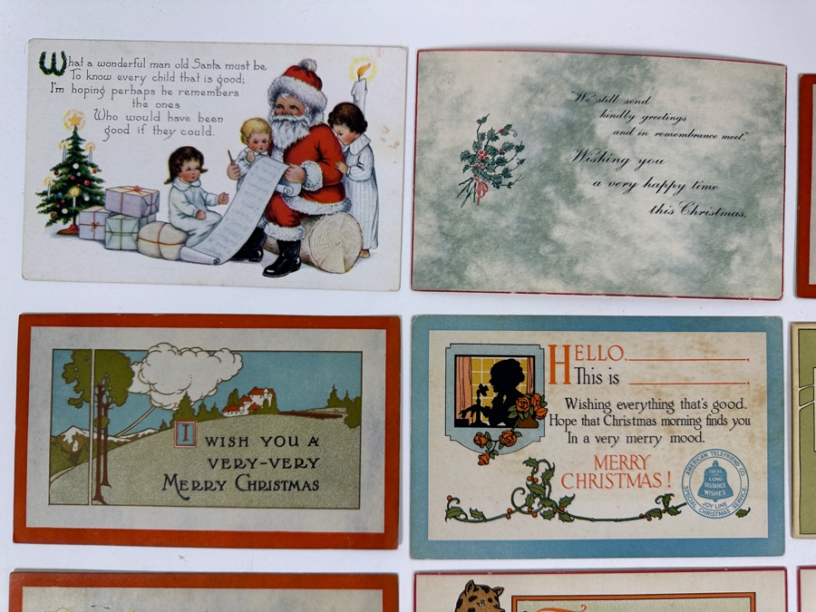 Sixteen Vintage Christmas Postcards [Photo 2]