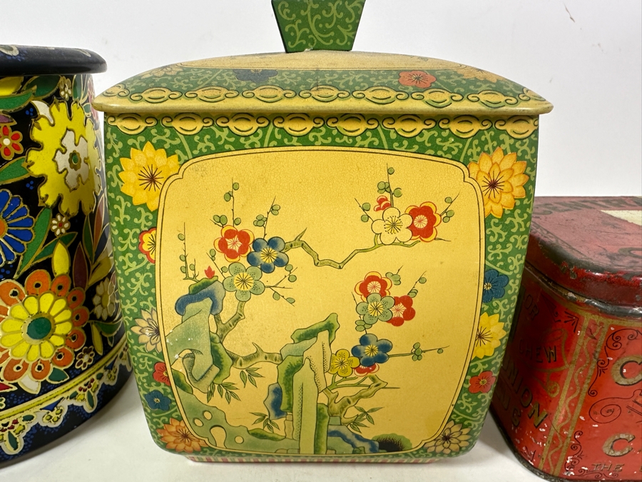 Set Of Three Vintage Tin Litho Boxes [Photo 3]