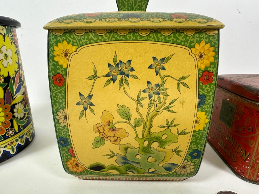 Set Of Three Vintage Tin Litho Boxes [Photo 7]