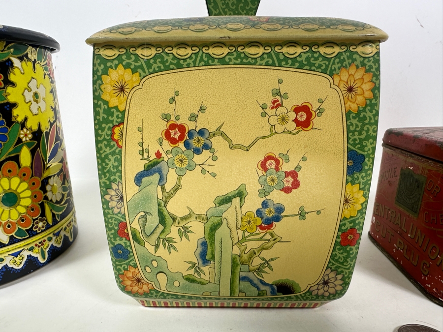 Set Of Three Vintage Tin Litho Boxes [Photo 8]