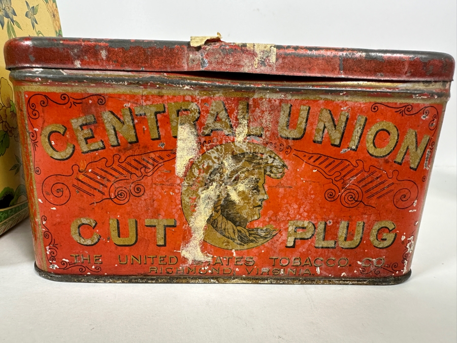 Set Of Three Vintage Tin Litho Boxes [Photo 6]