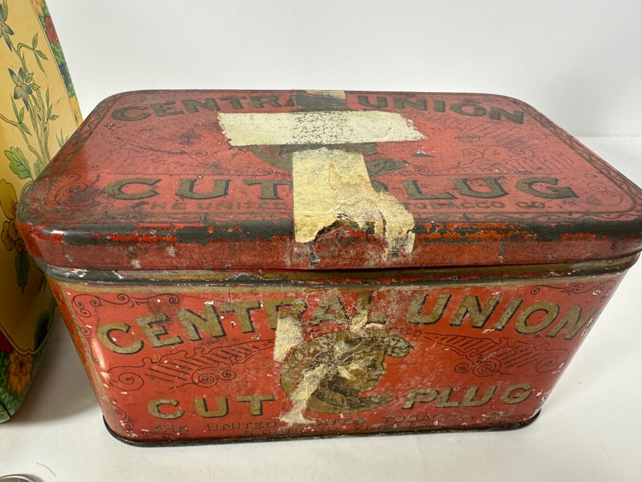 Set Of Three Vintage Tin Litho Boxes [Photo 5]