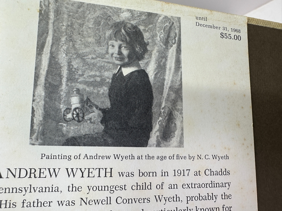 First Printing 1968 Hardcover Book Andrew Wyeth By Richard Meryman Houghton Mifflin Company Boston [Photo 2]