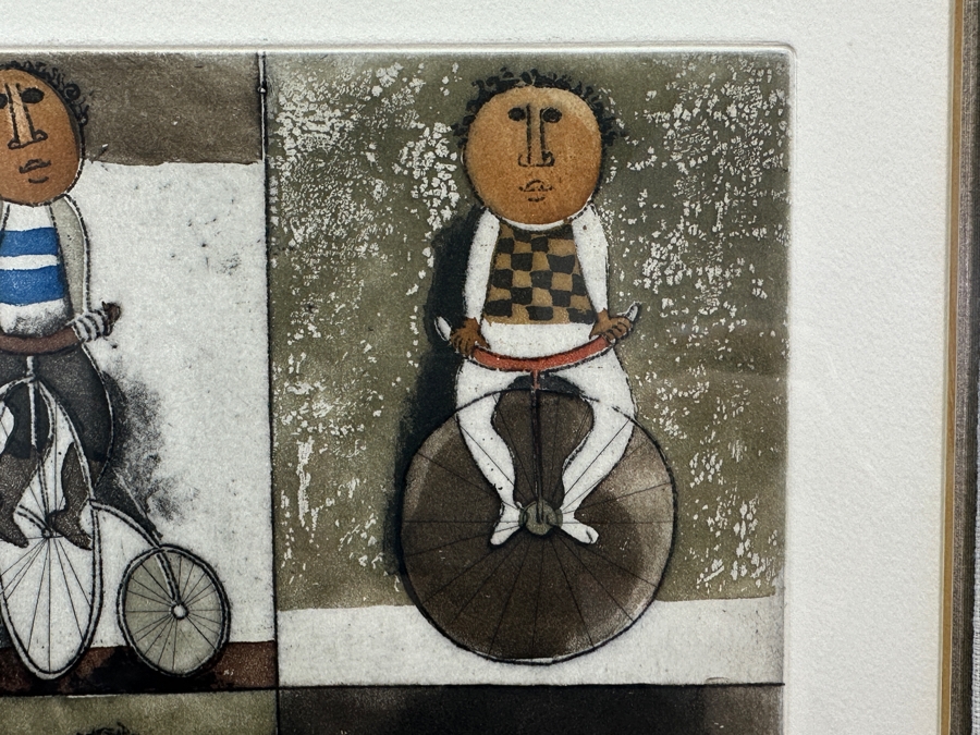 Graciela Rodo Boulanger (B. 1935, Bolivia) Hand Signed Limited Edition Color Lithograph From The Jeux D'Enfants (Children's Games) Suite Numbered 142 Of 150 - 8 X 9.5 Professionally Framed 17.5 X 22 [Photo 10]