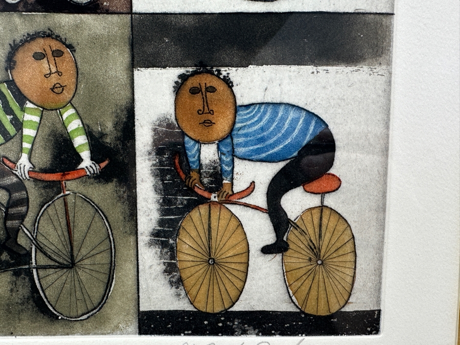 Graciela Rodo Boulanger (B. 1935, Bolivia) Hand Signed Limited Edition Color Lithograph From The Jeux D'Enfants (Children's Games) Suite Numbered 142 Of 150 - 8 X 9.5 Professionally Framed 17.5 X 22 [Photo 9]