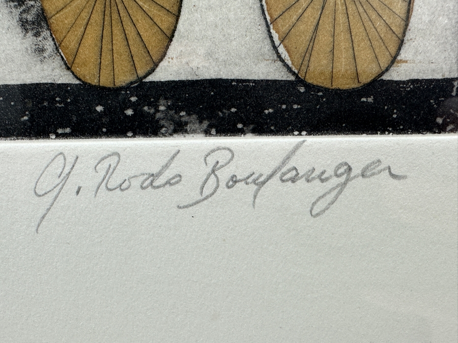 Graciela Rodo Boulanger (B. 1935, Bolivia) Hand Signed Limited Edition Color Lithograph From The Jeux D'Enfants (Children's Games) Suite Numbered 142 Of 150 - 8 X 9.5 Professionally Framed 17.5 X 22 [Photo 6]