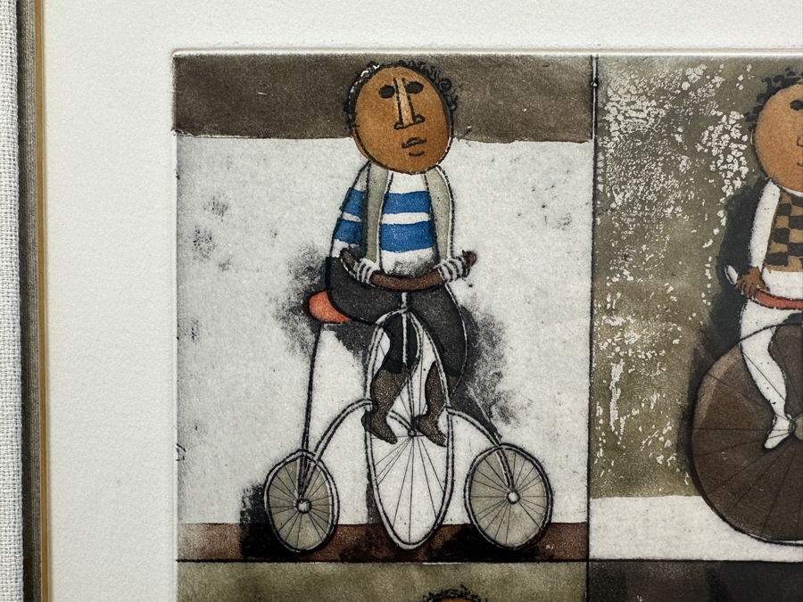 Graciela Rodo Boulanger (B. 1935, Bolivia) Hand Signed Limited Edition Color Lithograph From The Jeux D'Enfants (Children's Games) Suite Numbered 142 Of 150 - 8 X 9.5 Professionally Framed 17.5 X 22 [Photo 11]