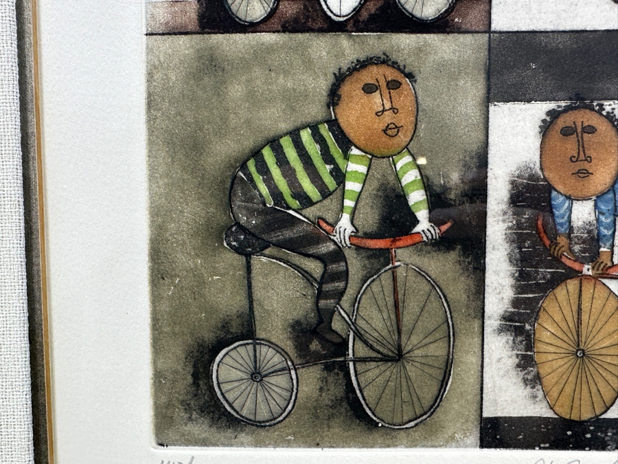 Graciela Rodo Boulanger (B. 1935, Bolivia) Hand Signed Limited Edition Color Lithograph From The Jeux D'Enfants (Children's Games) Suite Numbered 142 Of 150 - 8 X 9.5 Professionally Framed 17.5 X 22 [Photo 8]