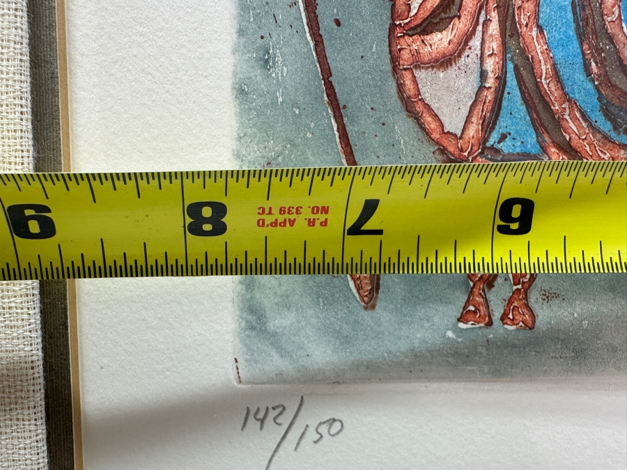 Graciela Rodo Boulanger (B. 1935, Bolivia) Hand Signed Limited Edition Color Lithograph From The Jeux D'Enfants (Children's Games) Suite Numbered 142 Of 150 - 8 X 9.5 Professionally Framed 17.5 X 22	 [Photo 11]