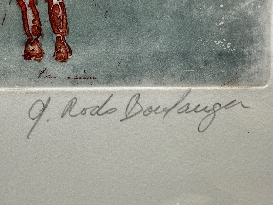 Graciela Rodo Boulanger (B. 1935, Bolivia) Hand Signed Limited Edition Color Lithograph From The Jeux D'Enfants (Children's Games) Suite Numbered 142 Of 150 - 8 X 9.5 Professionally Framed 17.5 X 22	 [Photo 9]