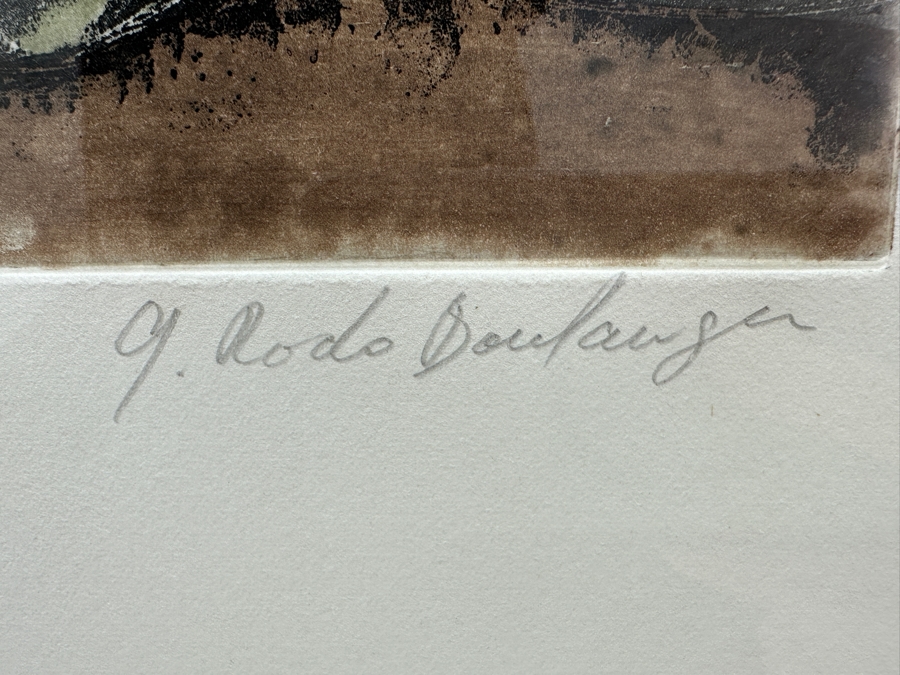 Graciela Rodo Boulanger (B. 1935, Bolivia) Hand Signed Limited Edition Color Lithograph From The Jeux D'Enfants (Children's Games) Suite Numbered 142 Of 150 - 8 X 9.5 Professionally Framed 17.5 X 22	 [Photo 8]