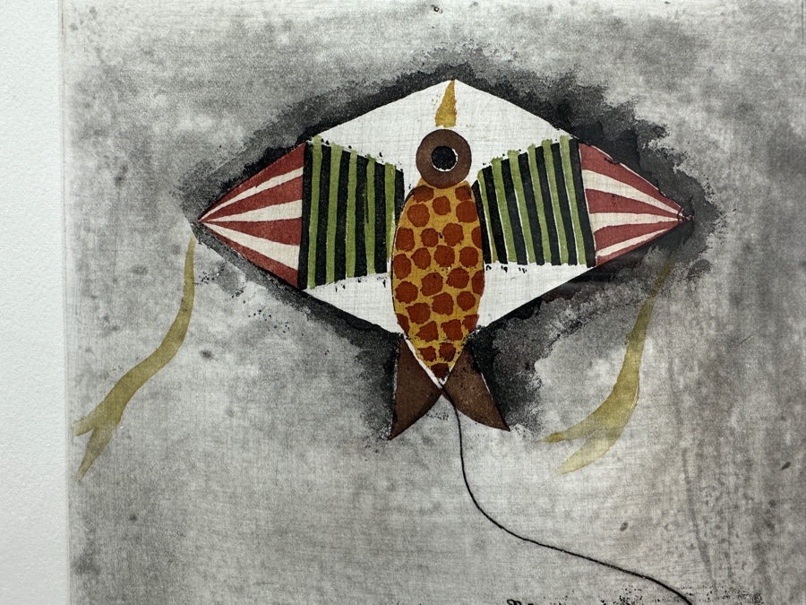 Graciela Rodo Boulanger (B. 1935, Bolivia) Hand Signed Limited Edition Color Lithograph From The Jeux D'Enfants (Children's Games) Suite Numbered 142 Of 150 - 8 X 9.5 Professionally Framed 17.5 X 22	 [Photo 6]