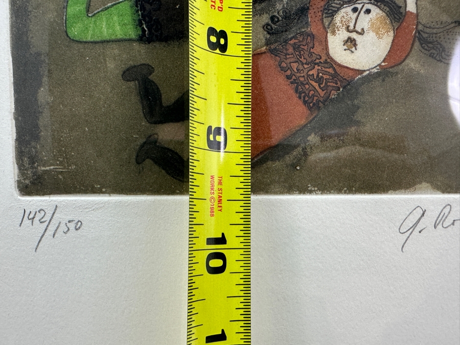 Graciela Rodo Boulanger (B. 1935, Bolivia) Hand Signed Limited Edition Color Lithograph From The Jeux D'Enfants (Children's Games) Suite Numbered 142 Of 150 - 8 X 9.5 Professionally Framed 17.5 X 22	 [Photo 11]