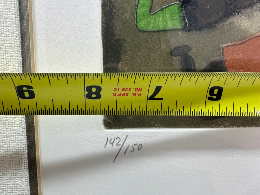 Graciela Rodo Boulanger (B. 1935, Bolivia) Hand Signed Limited Edition Color Lithograph From The Jeux D'Enfants (Children's Games) Suite Numbered 142 Of 150 - 8 X 9.5 Professionally Framed 17.5 X 22	 [Photo 10]