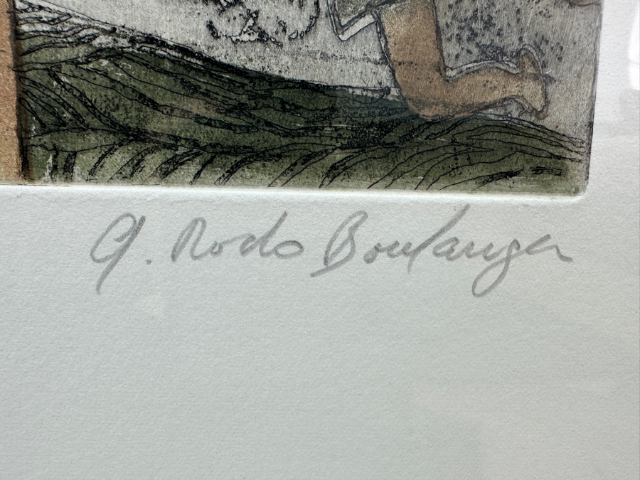 Graciela Rodo Boulanger (B. 1935, Bolivia) Hand Signed Limited Edition Color Lithograph From The Jeux D'Enfants (Children's Games) Suite Numbered 142 Of 150 - 8 X 9.5 Professionally Framed 17.5 X 22	 [Photo 8]