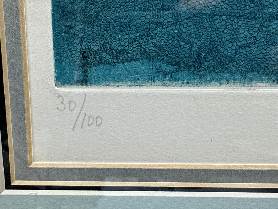 Graciela Rodo Boulanger (B. 1935, Bolivia) Hand Signed Limited Edition Color Lithograph Numbered 30 Of 100 - 24.5 X 17 Professionally Framed 35 X 30 [Photo 8]