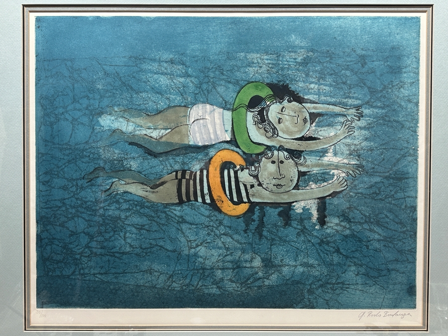 Graciela Rodo Boulanger (B. 1935, Bolivia) Hand Signed Limited Edition Color Lithograph Numbered 30 Of 100 - 24.5 X 17 Professionally Framed 35 X 30 [Photo 4]