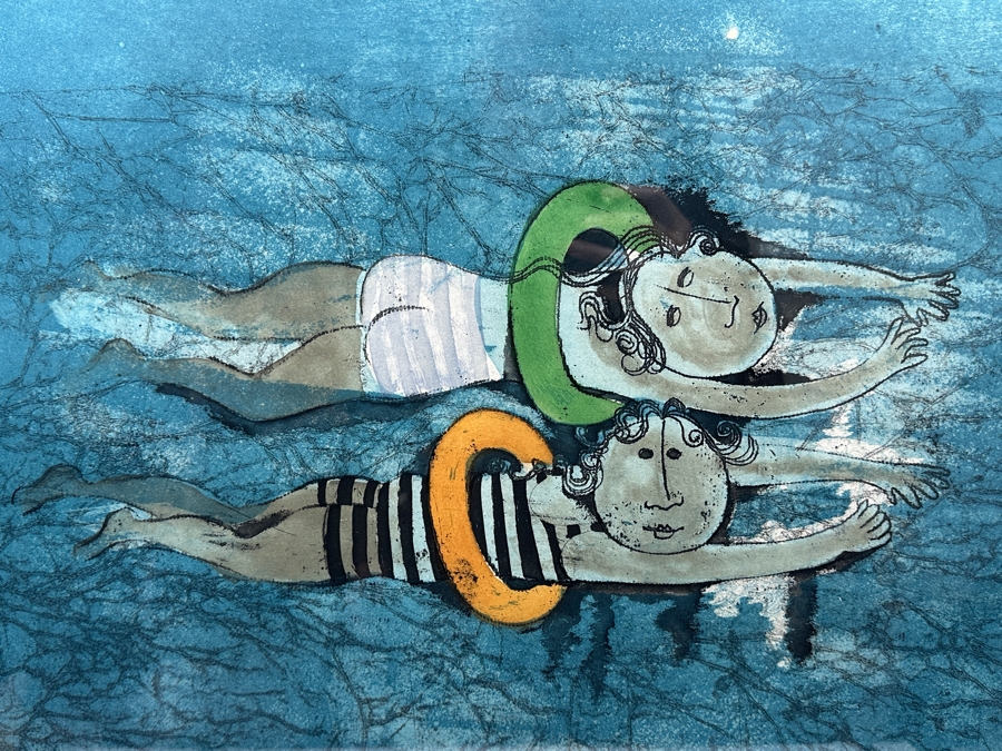 Graciela Rodo Boulanger (B. 1935, Bolivia) Hand Signed Limited Edition Color Lithograph Numbered 30 Of 100 - 24.5 X 17 Professionally Framed 35 X 30 [Photo 5]