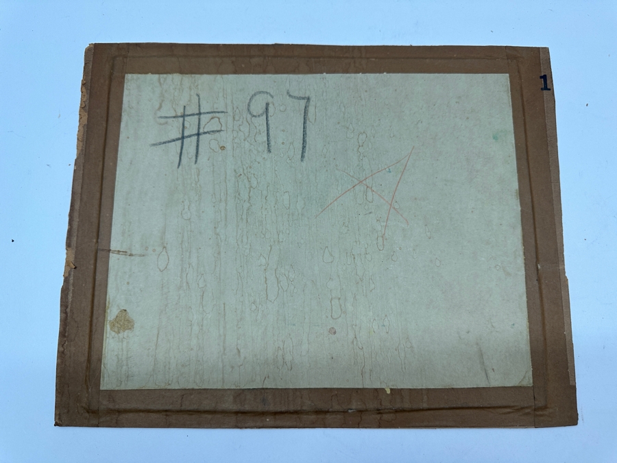 Lawrence McConaha (1894-1962, Indiana) Original Landscape Pastel Drawing 11.5 X 10 [Photo 8]