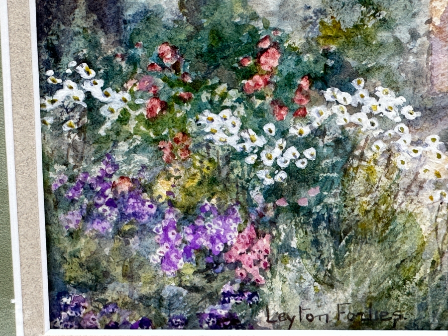 Leyton Forbes (1900-1925, England) Original Watercolor Painting On Paper 9.5W X 6.5H Framed 17 X 14 [Photo 5]