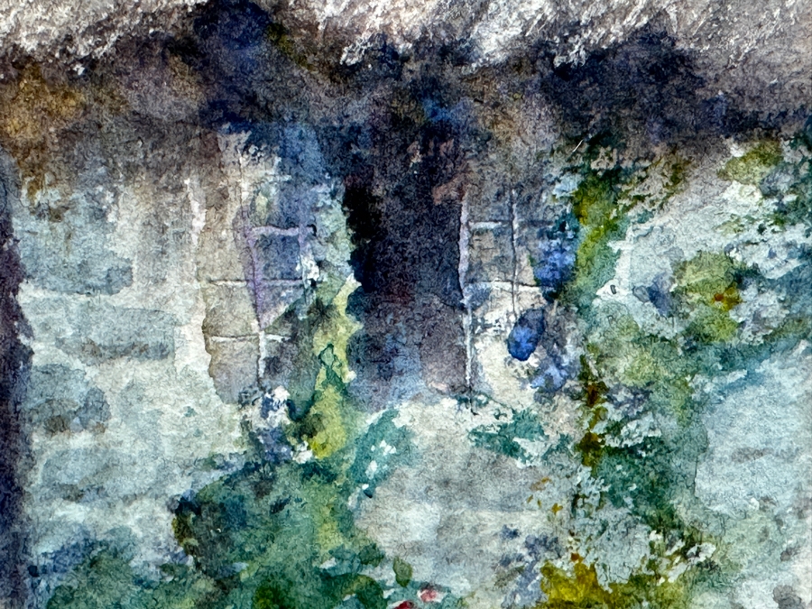 Leyton Forbes (1900-1925, England) Original Watercolor Painting On Paper 9.5W X 6.5H Framed 17 X 14 [Photo 4]