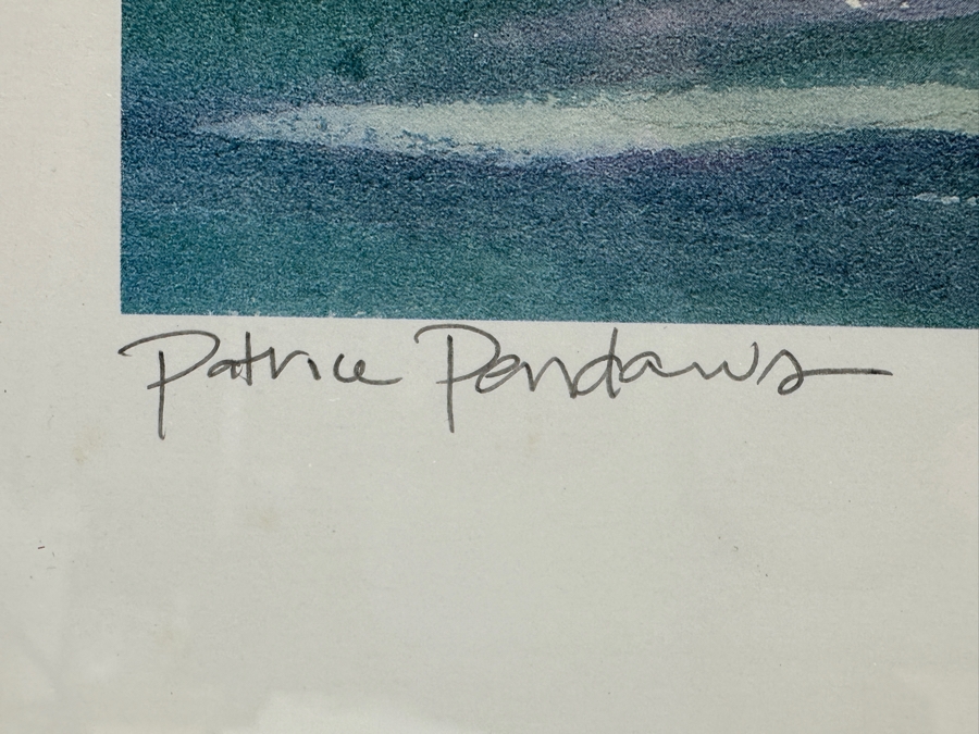 Hand Signed Patrice Pendarvis Hawaiian Print Titled 'Hanalei Bay 1990' Framed 27 X 20.5 [Photo 5]