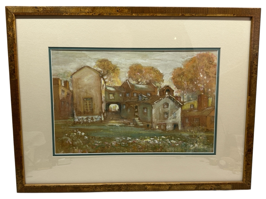 John Albert (J.A.) Seaford (1858-1936, American) Original Mixed Media On Paper 18 X 12 Professionally Framed 27 X 20 [Photo 2]