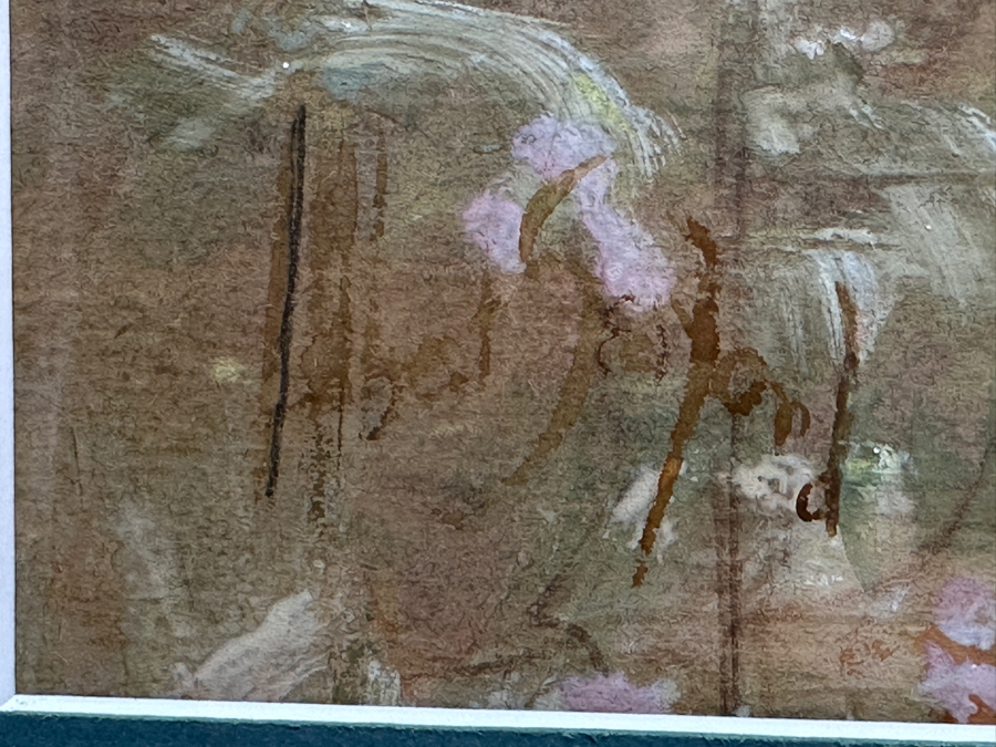 John Albert (J.A.) Seaford (1858-1936, American) Original Mixed Media On Paper 18 X 12 Professionally Framed 27 X 20 [Photo 7]