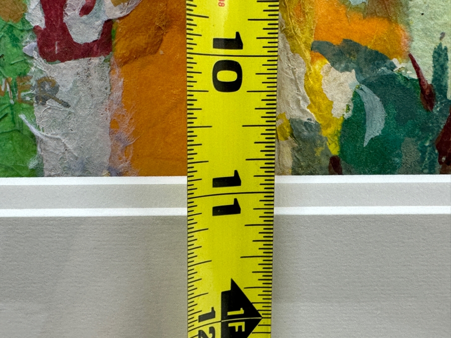 Gerald F. Brommer (B. 1927, California/Hawaii) Original Mixed-Media Collage, Watercolor, Gouache Painting Titled 'Maui Cottage In Lahaina Area' Dated 1999 11 X 15 Professionally Framed 24 X 20.5 [Photo 11]