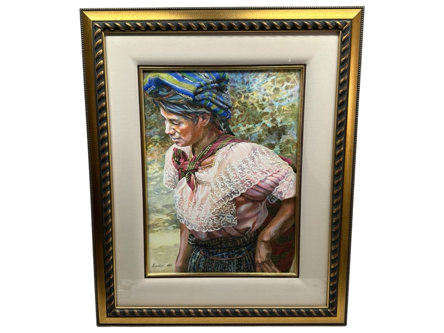 Jim Kosvanec Original Watercolor Painting On Paper Signed Lower Left Kosvanec NWS 14.5 X 19.5 Framed 25 X 30.5 [Photo 2]