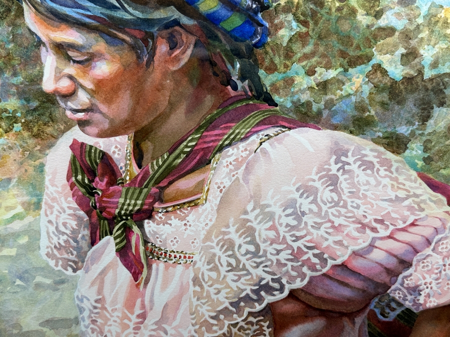 Jim Kosvanec Original Watercolor Painting On Paper Signed Lower Left Kosvanec NWS 14.5 X 19.5 Framed 25 X 30.5 [Photo 5]