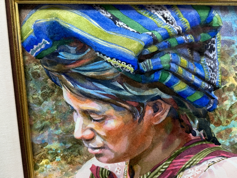 Jim Kosvanec Original Watercolor Painting On Paper Signed Lower Left Kosvanec NWS 14.5 X 19.5 Framed 25 X 30.5 [Photo 3]