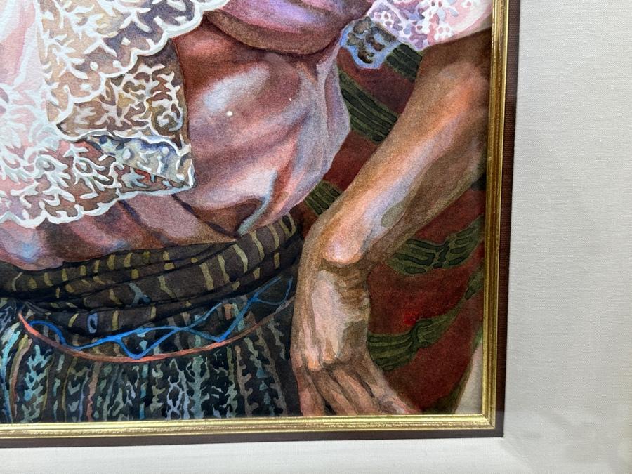 Jim Kosvanec Original Watercolor Painting On Paper Signed Lower Left Kosvanec NWS 14.5 X 19.5 Framed 25 X 30.5 [Photo 9]