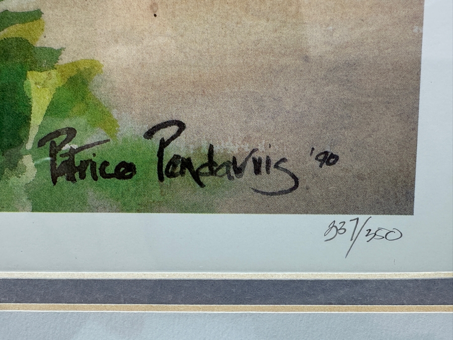 Hand Signed Patrice Pendarvis Hawaiian Print Titled 'Kanaka Homestead' Numbered 337 Of 350 Dated 1990 Framed 22 X 15.5 Framed 30.5 X 24 [Photo 4]