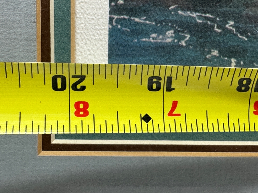 John Yato Hand Signed Limited Edition Print Titled 'La Jolla Cove, San Diego' Dated 1984 Numbered 215 Of 750 20 X 13 Framed 27.5 X 20.5 [Photo 10]