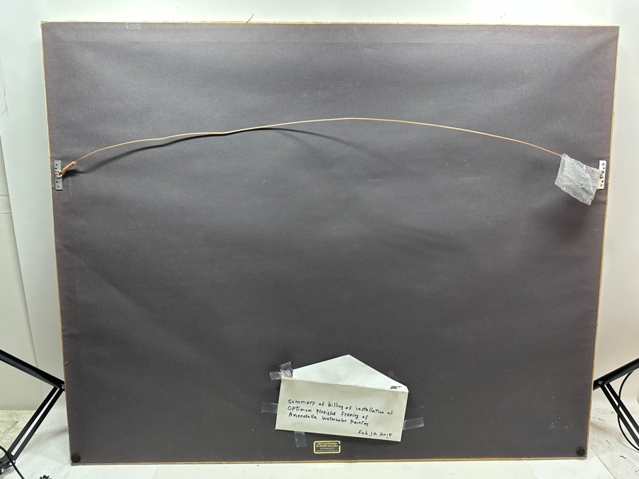 Luis Ricardo Amendolla Gasparo (1939-2000, Mexico) Original Watercolor Landscape Painting On Paper 29 X 21 Professionally Framed For $665 39 X 32 [Photo 18]