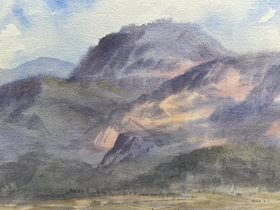 Luis Ricardo Amendolla Gasparo (1939-2000, Mexico) Original Watercolor Landscape Painting On Paper 29 X 21 Professionally Framed For $665 39 X 32 [Photo 6]