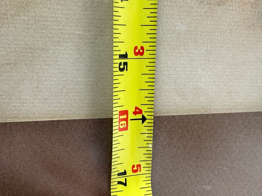 Original Unsigned Pastel Drawing On Paper Of Native Americans Rounding Up A Steer Labeled U.S. - Artist Unknown 23.5 X 16 Framed 29.5 X 22.5 [Photo 10]