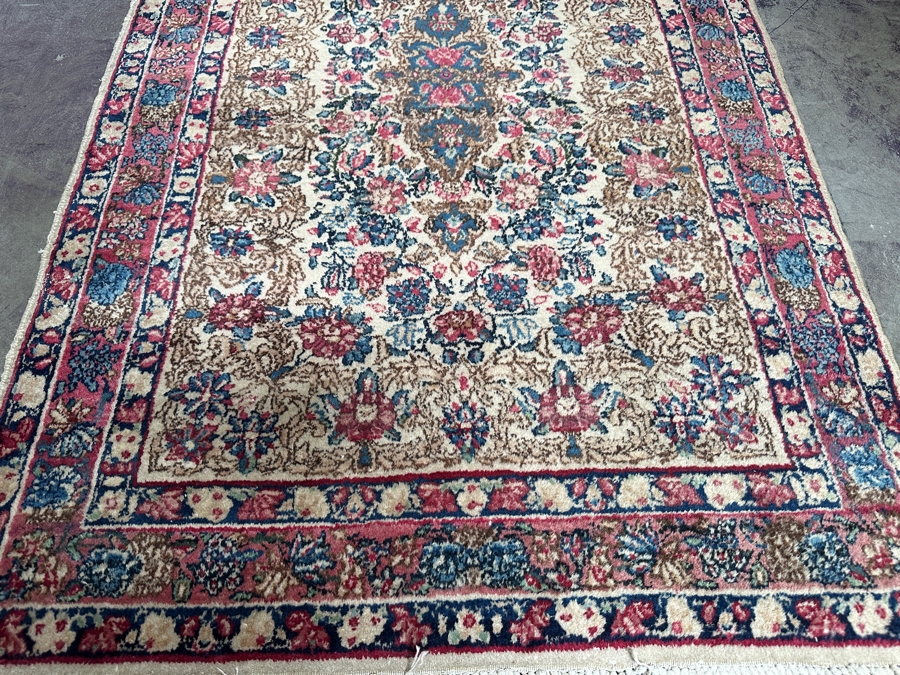 Stunning Vintage Hand Knotted Wool Persian Area Rug 37 X 59 [Photo 2]